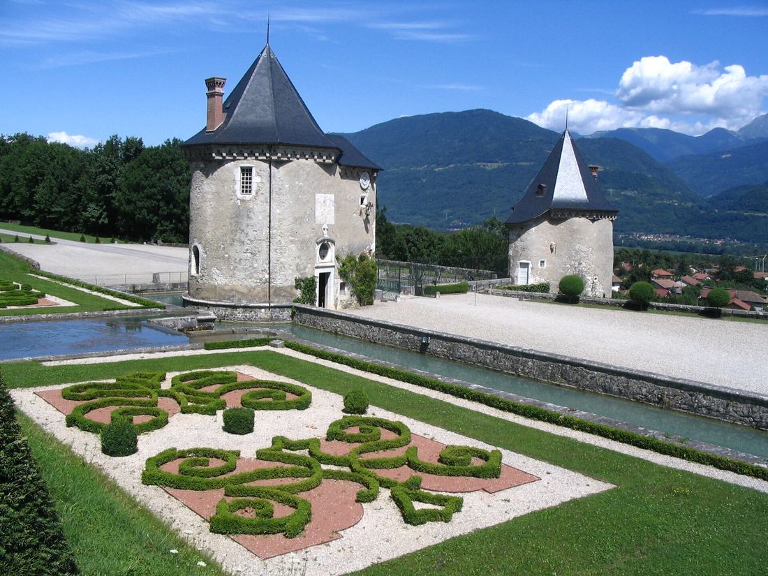 Les jardins à la française du château du Touvet